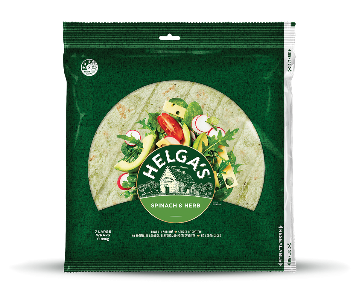 Spinach & Herb Wraps | Helgas